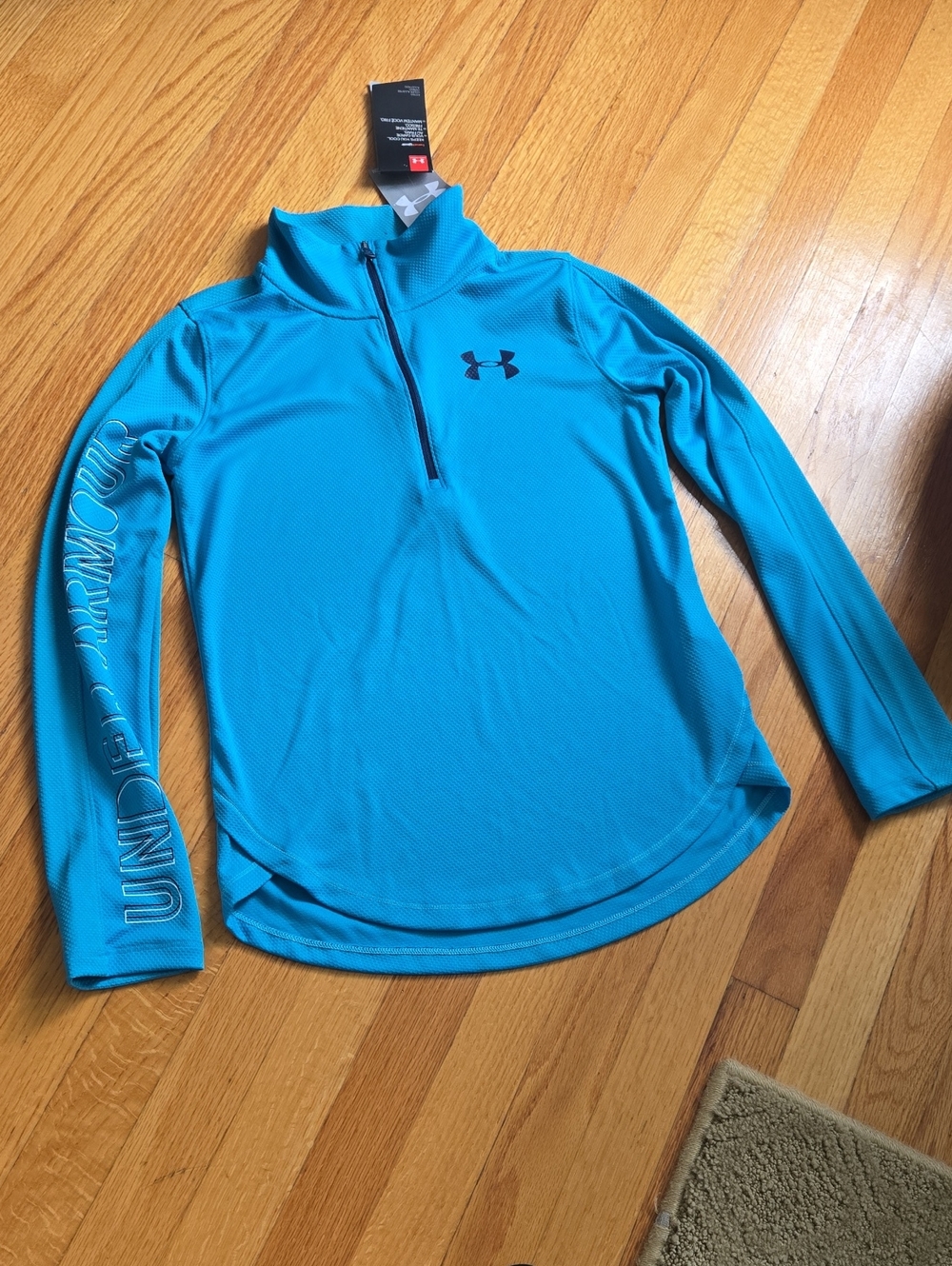 Under Armour Teal Quarter-Zip Performance Pullover